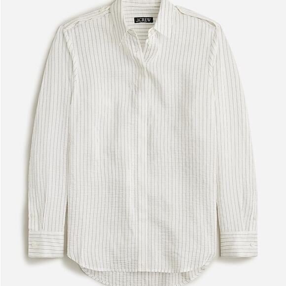 J. Crew textured drapey button up shirt size XS - Picture 1 of 6
